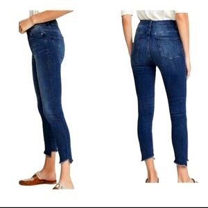 Dl1961 Marriana Hewitt Farrow Cropped High Rise Sculpted Jean's Size 28